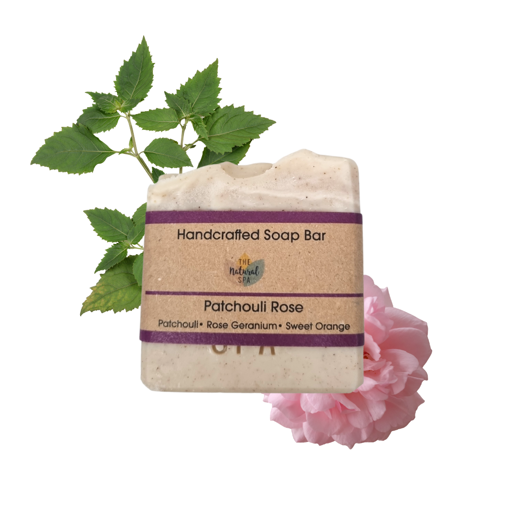 Patchouli Rose Soap Bar | Orange, Patchouli & Rose Natural Handcrafted Soap | Vegan, Plastic-Free Skincare | 3 Styles Available-1