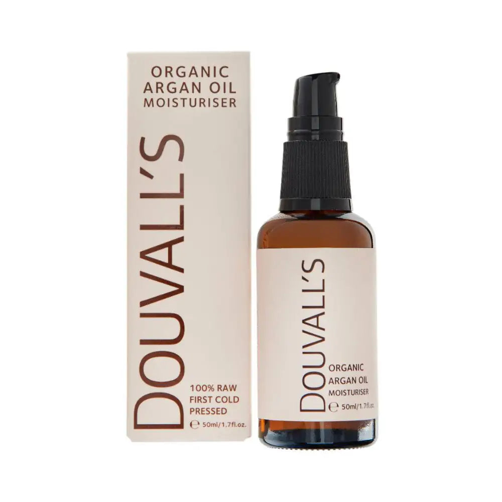 DOUVALL'S BEAUTY Arganöl Gesichtspflege Set - Arganöl 50ml Spenderflasche und Kartonage