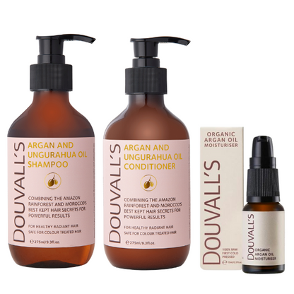 DOUVALL'S BEAUTY Haarpflege Geschenkset mit Arganöl