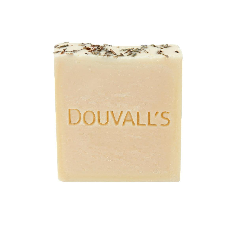 DOUVALL'S BEAUTY NATURSEIFE OLIVENÖL, ARGANÖL & LAVENDEL 100g - Seife mit eingearbeiteten Lavendel Stücken