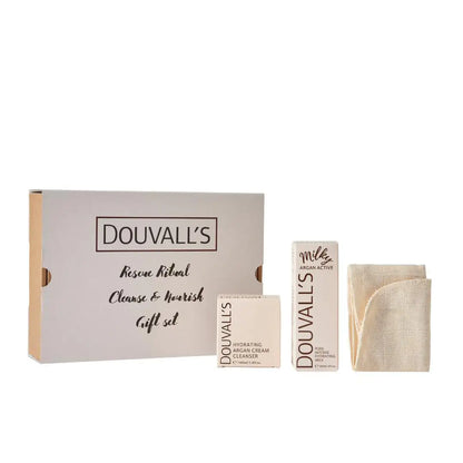 DOUVALL'S BEAUTY Geschenkset Frauen Reinigungscreme 100 ml & Gesichtscreme 60 ml