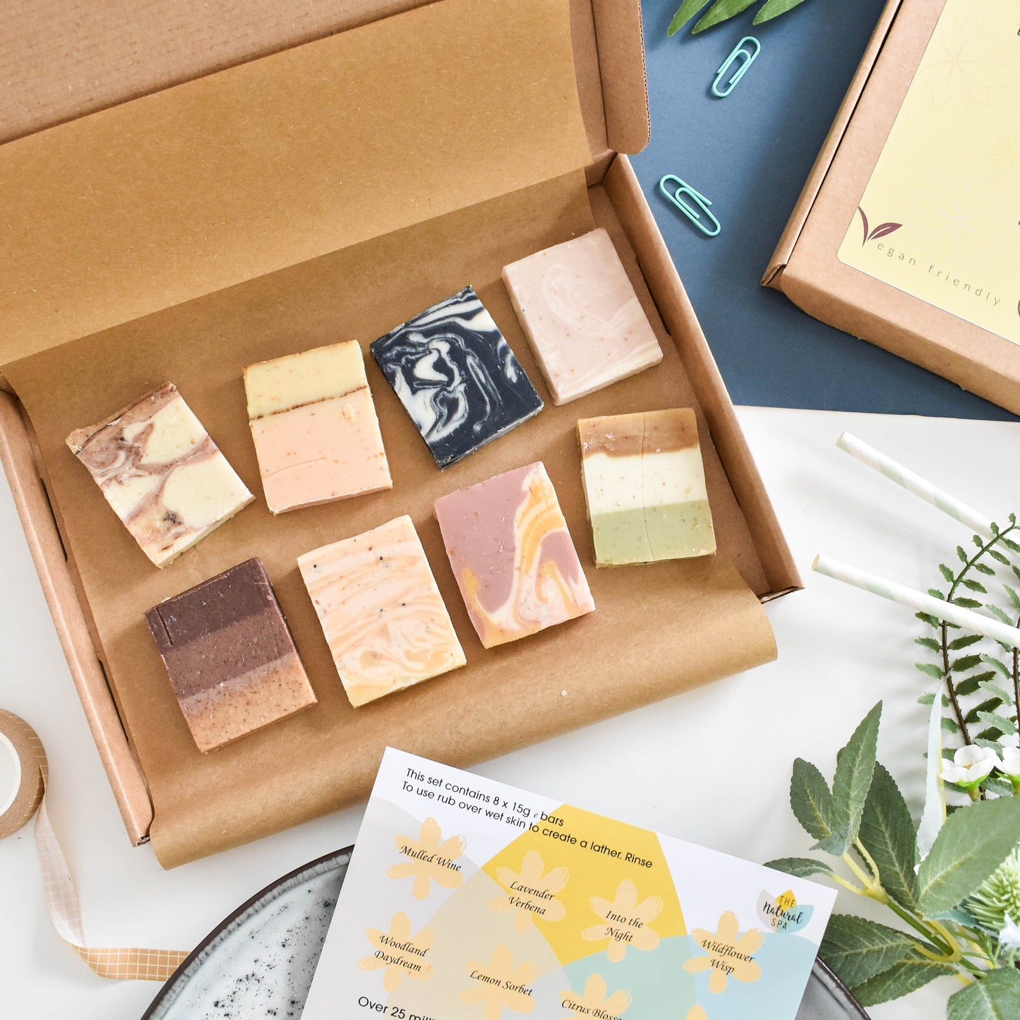 Soap Sampler Gift Set | 8 x 25g Mini Travel Soaps | Natural Handcrafted Letterbox Gift | Vegan, Plastic-Free Skincare-0