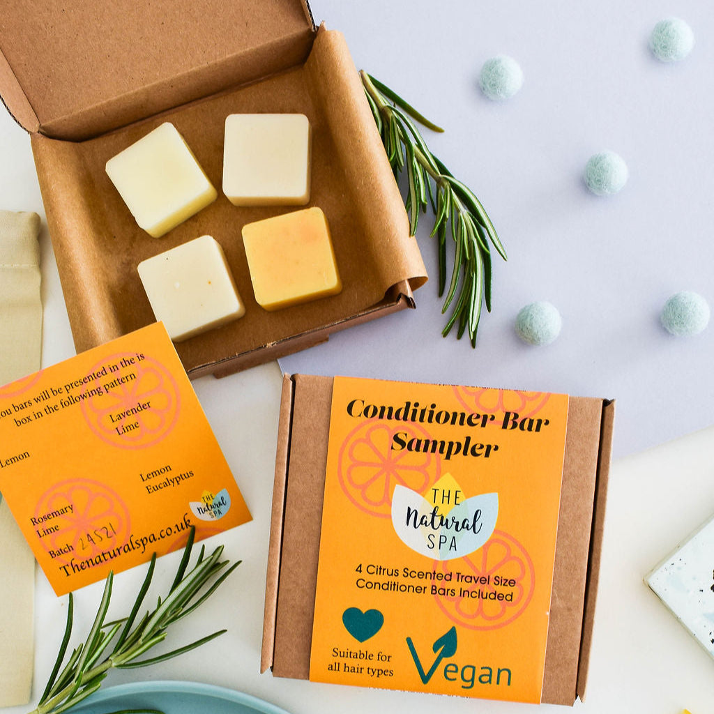 Citrus  Mini Conditioner Bar Sampler - gift set with 4 mini conditioner  bars-0