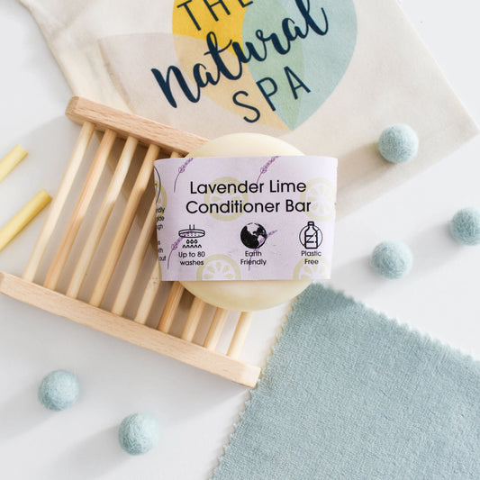 THE NATURAL SPA Fester Conditioner Lavendel & Limette natürliche Haarpflege 60g