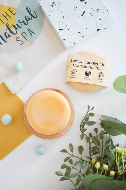 Lemon Eucalyptus Solid Conditioner Bar | Natural Hair Conditioner for All Hair Types | Vegan, Plastic-Free Hair Care-2