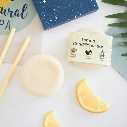 Lemon Solid Conditioner Bar | Natural Hair Conditioner for All Hair Types | Vegan, Plastic-Free Hair Care-2