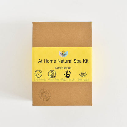 THE NATURAL SPA | WELLNESS GESCHENKSET ZITRONENSORBET | DUFTKERZE, BADESALZ & SEIFE-3