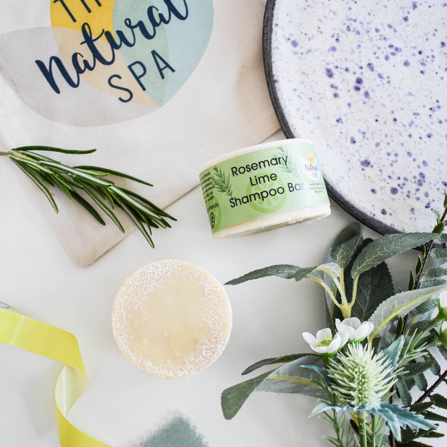 Rosemary & Lime Shampoo Bar | Natural Hair Wash for All Hair Types | Vegan, Plastic-Free Hair Care-0