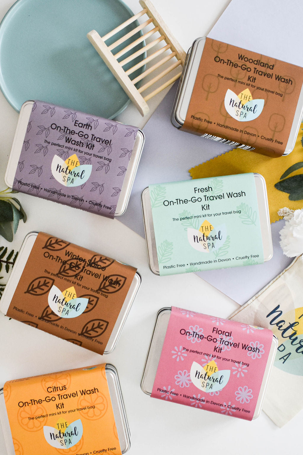 Citrus Mini Travel Wash Kit | Natural “On the Go” Shampoo,  Conditioner & SoapSet | Vegan, Plastic-Free Hair Care | Perfect Travel Gift-2