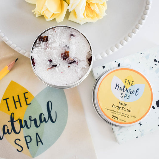 Rose Sugar Scrub | Natural Exfoliating Body Scrub for Smooth, Glowing Skin | Vegan, Plastic-Free Skincare | 3 Size Options-0