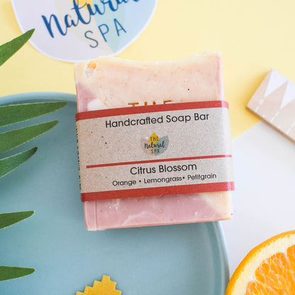 Citrus Blossom Cold Process Soap - Lemongrass Orange and Palmarosa - 3 different styles-0