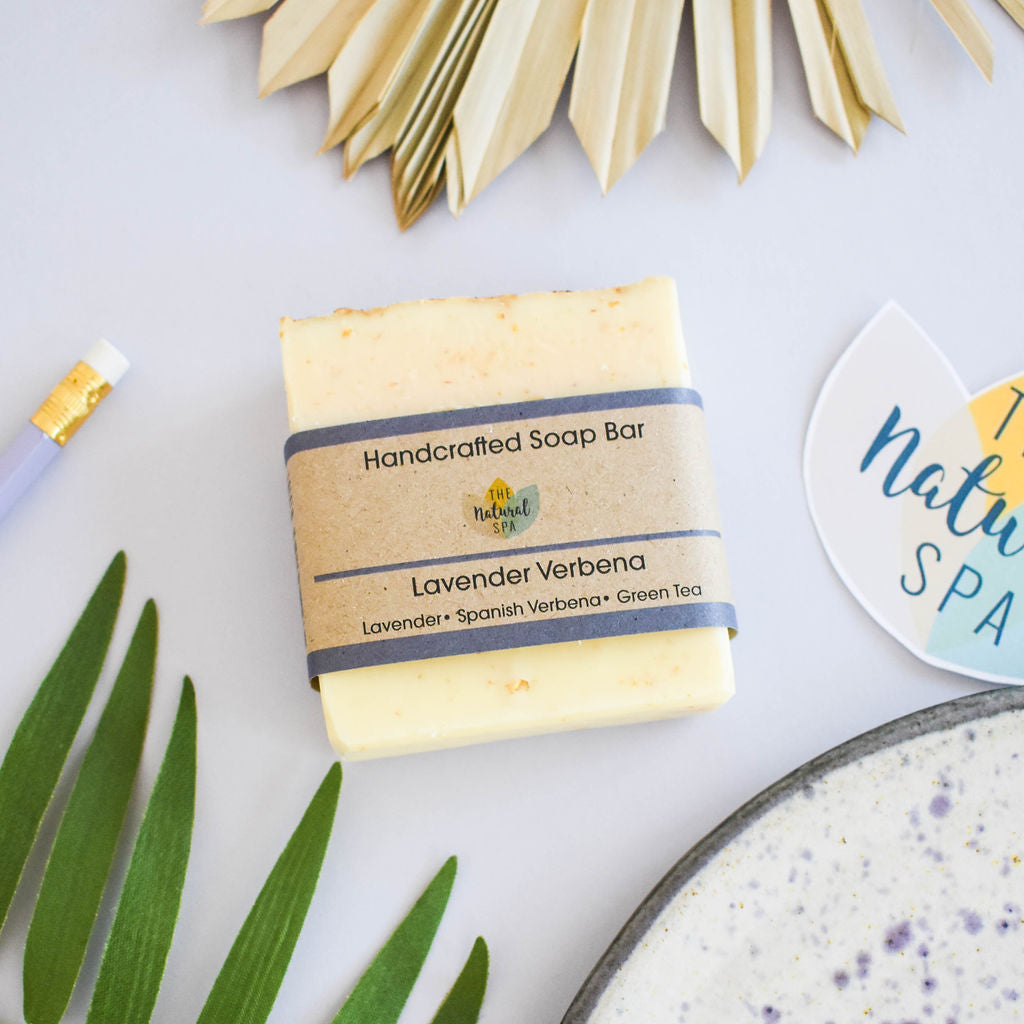 Lavender Verbena Soap Bar | Spanish Verbena & Lavender Natural Handcrafted Soap | Vegan, Plastic-Free Skincare | 3 Styles Available-0
