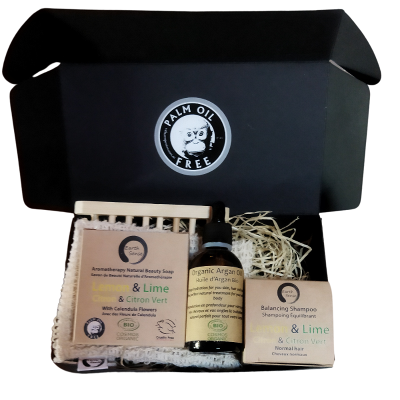 EARTH SENSE ORGANICS Geschenkset für Frauen mit Arganäl, Shampoo & Seife - Set