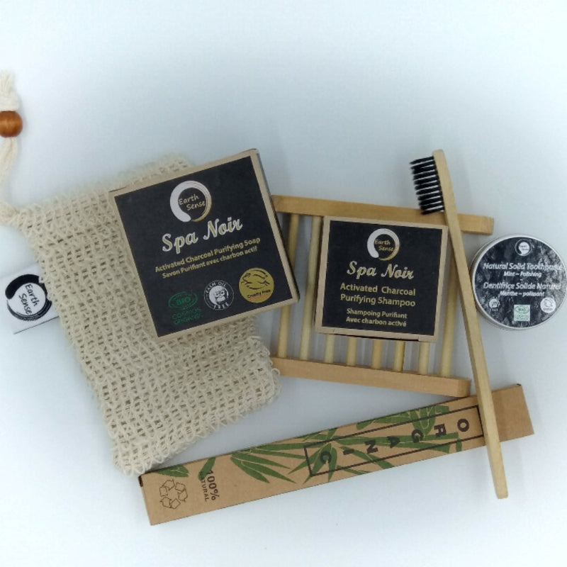 EARTH SENSE ORGANICS Geschenkset mit Seifen & Zahnpflegeprodukte - Produkte