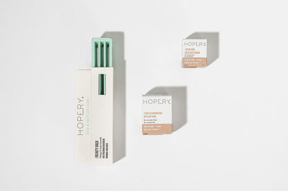 HOPERY Zero Waste Gesichtsreinigung und Ultra Rich Face Serum Set für normale Haut 2-teilig