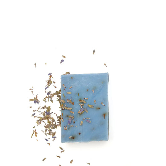OELFAKTORISCH Dusch- und Pflegeseife mit Lavendel und echten Lavendelblüten 100 g