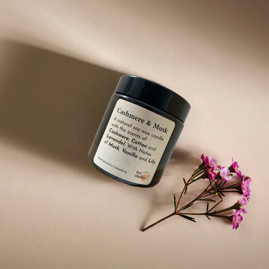HEY CHALKY CASHMERE & MUSK Duftkerze im Glas 100 g