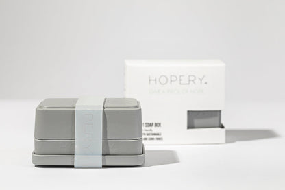 HOPERY 3-in-1 Seifendose aus Bambus und Mais nachhaltig 1 Stück