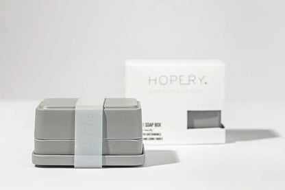 HOPERY 3-in-1 Bambus Seifendose Nachhaltige Seifenschale für Reise, Waschbecken & Dusche
