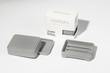 HOPERY 3-in-1 Seifendose aus Bambus und Mais nachhaltig 1 Stück
