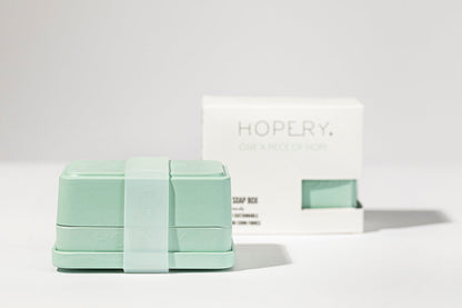 HOPERY 3 in 1 Seifendose aus Bambus und Mais nachhaltig 1 Stück