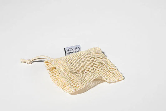 HOPERY Cotton Soap Bag Nachhaltiges Seifensäckchen aus Baumwolle 1 Stück