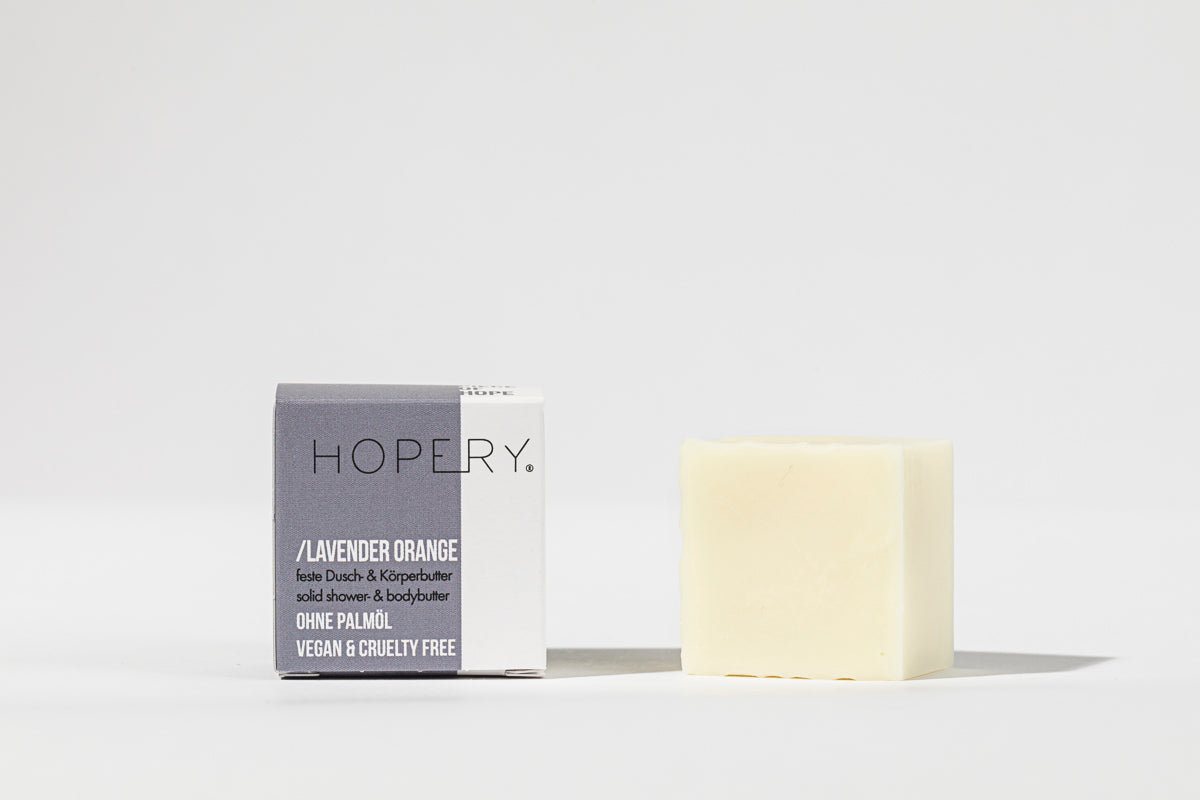HOPERY Lavendel Orange Dusch- & Körperbutter feuchtigkeitsspendend 200 ml