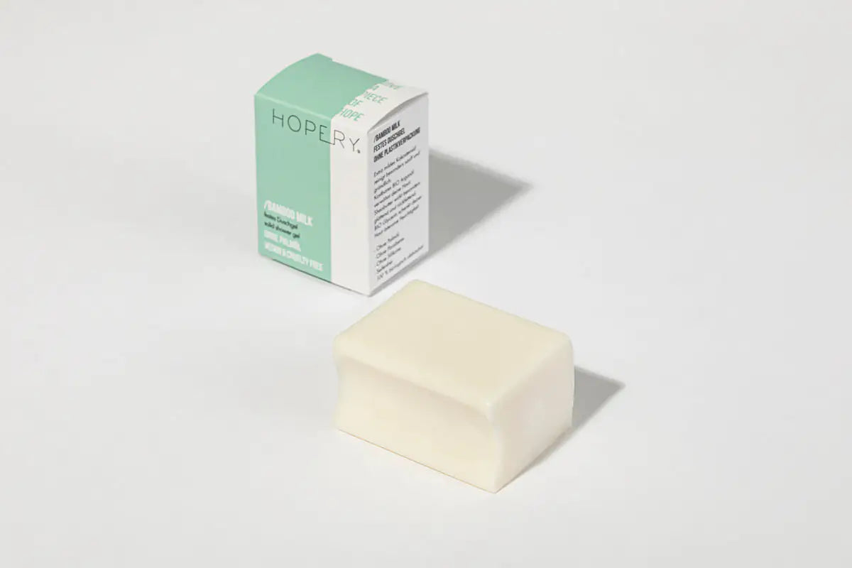 HOPERY Festes Duschgel mit BIO Arganöl für sensible Haut 100 g