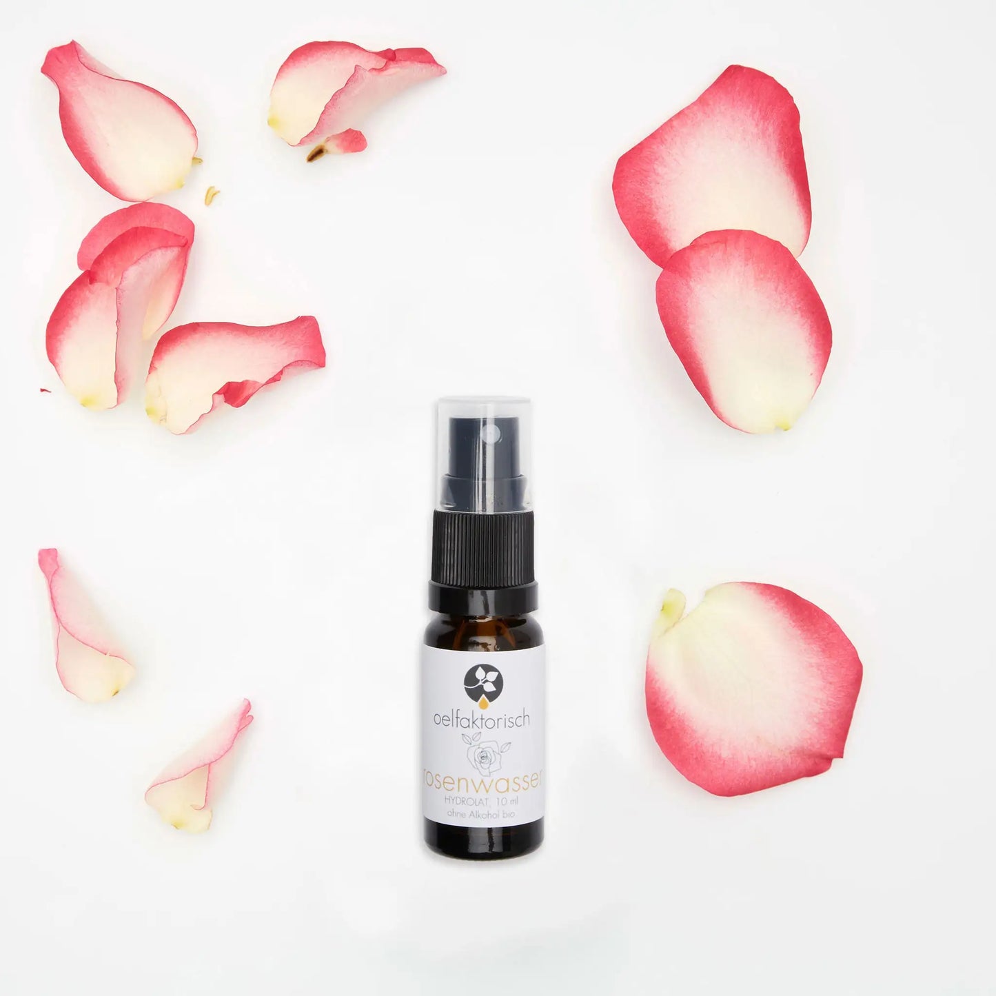 OELFAKTORISCH Rosenhydrolat Rosenwasser aus der Damaszener-Rose 100 ml / 50 ml / 10 ml