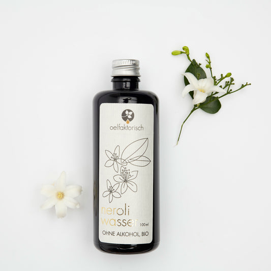 OELFAKTORISCH Neroli Hydrolat alkoholfrei für beruhigende Hautpflege 100 ml / 10 ml