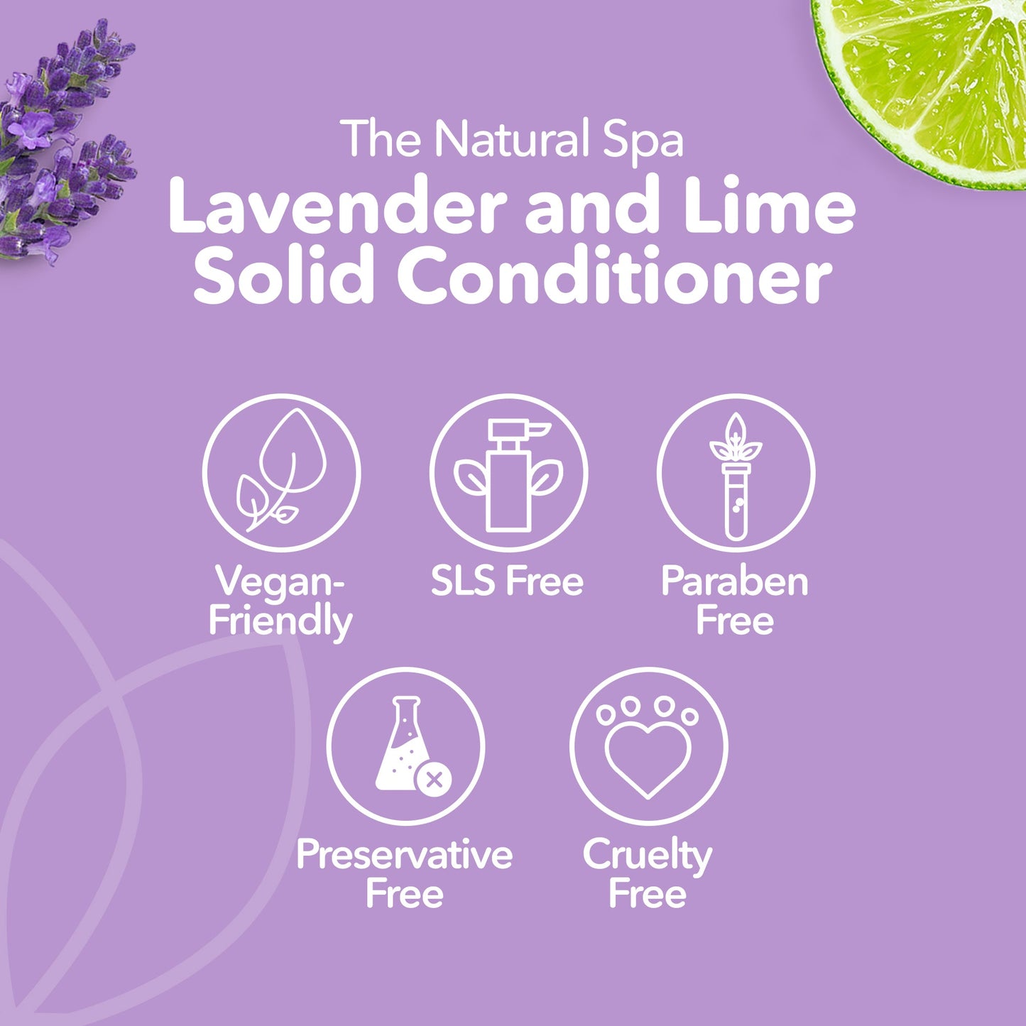 Lavender & Lime Solid Conditioner Bar | Natural Hair Conditioner for All Hair Types | Vegan, Plastic-Free Hair Care-4