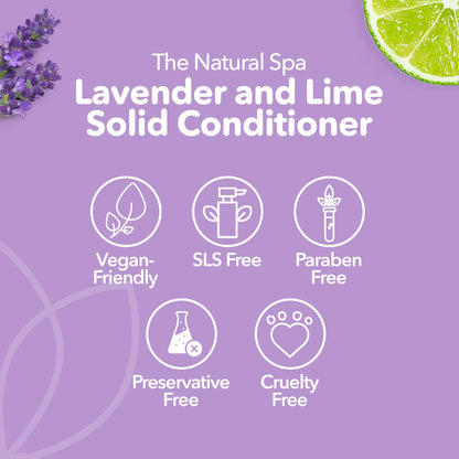 Lavender & Lime Solid Conditioner Bar | Natural Hair Conditioner for All Hair Types | Vegan, Plastic-Free Hair Care-4