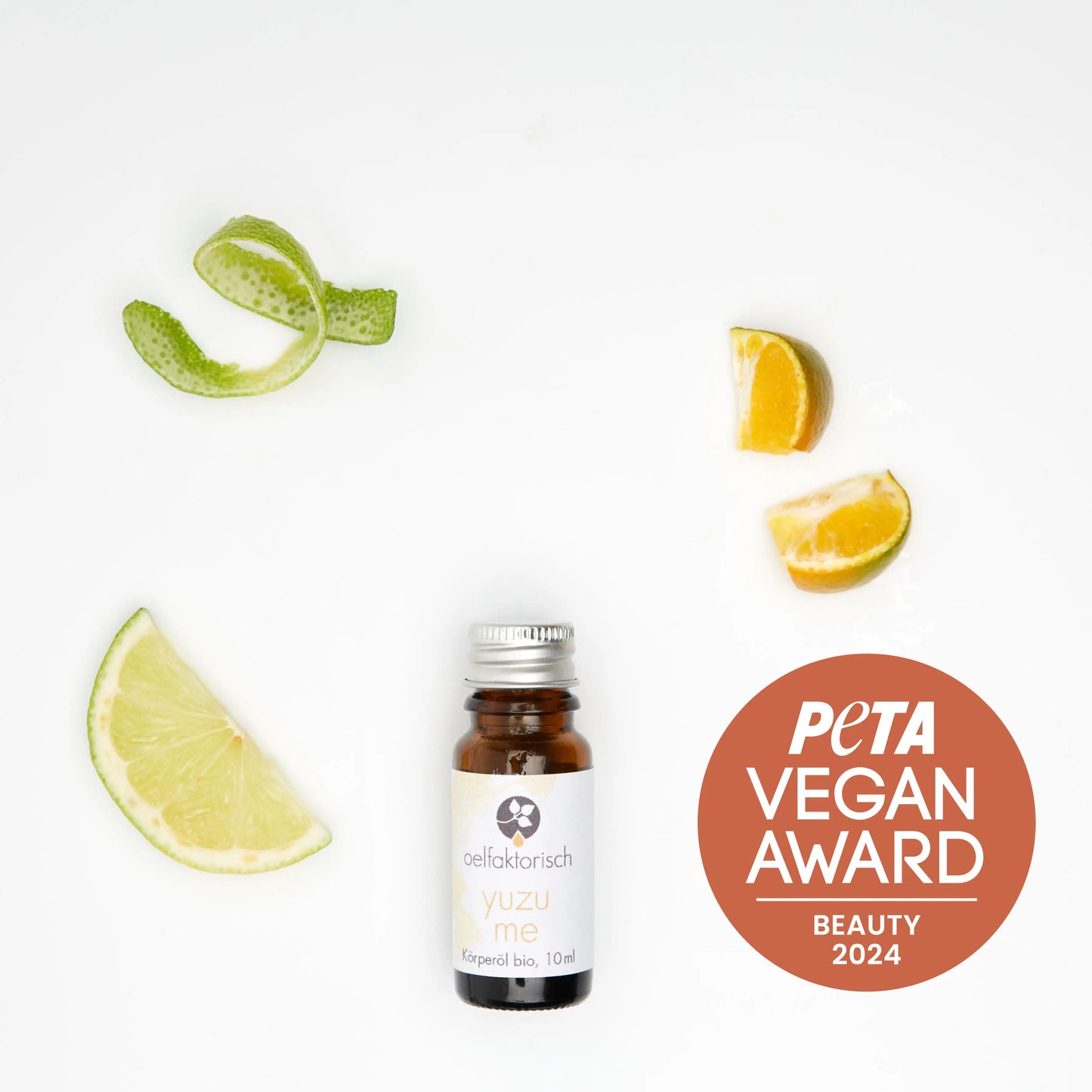 OELFAKTORISCH Hautstraffendes Körperöl mit Yuzu 100 ml / 10 ml