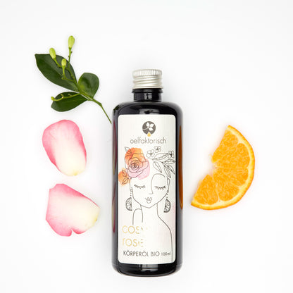 OELFAKTORISCH Körperöl cosy rose mit natürlichem Rosenduft 100 ml