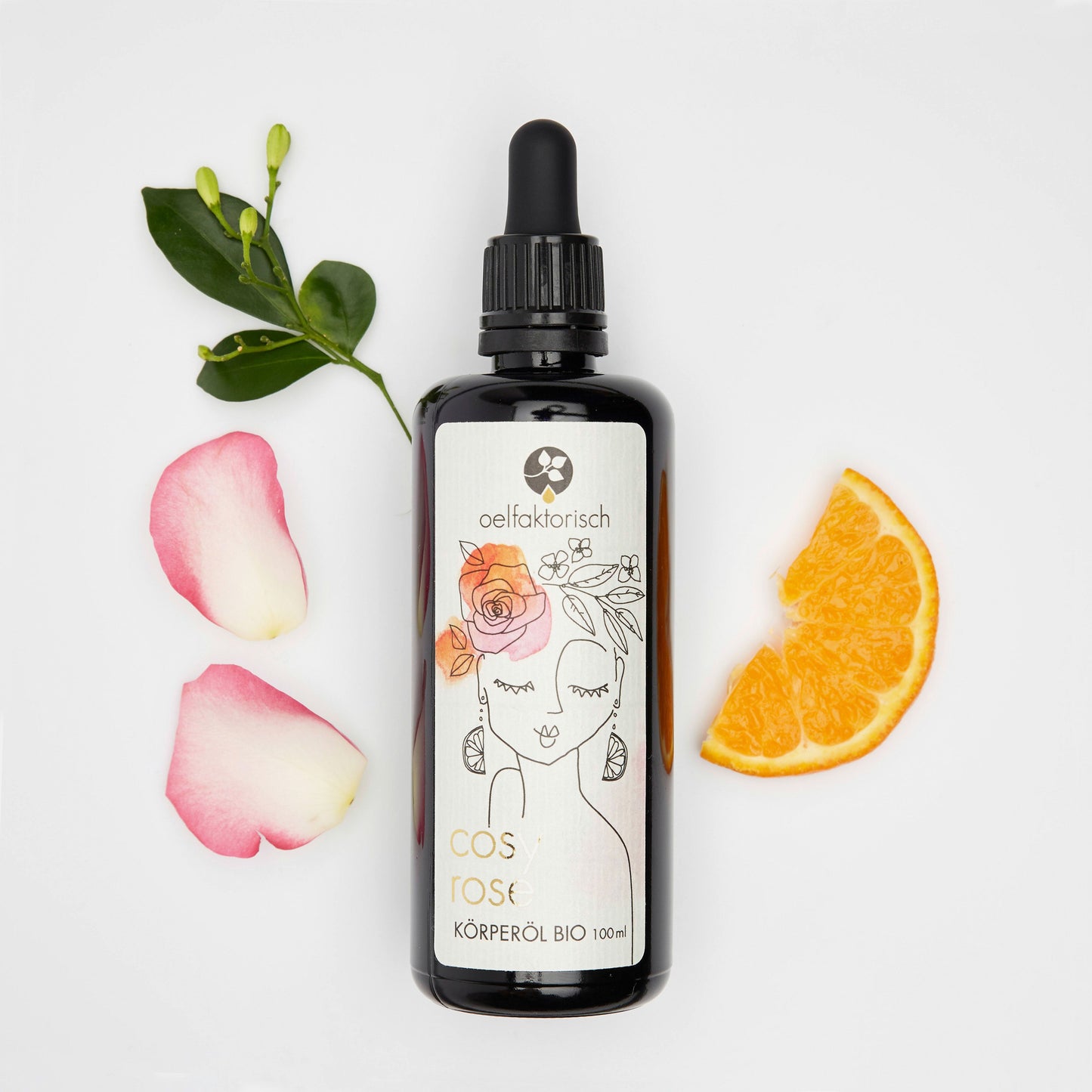 OELFAKTORISCH Körperöl cosy rose mit natürlichem Rosenduft 100 ml