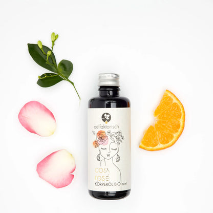 OELFAKTORISCH Cosy Rose Körperöl mit natürlichem Rosenduft 100 ml / 50 ml / 10 ml