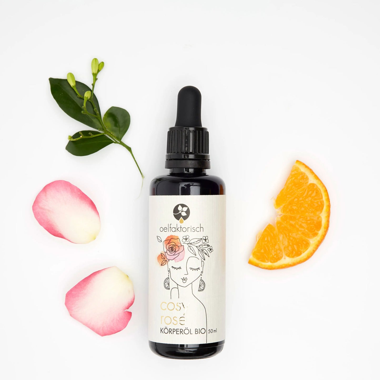 OELFAKTORISCH Cosy Rose Körperöl mit natürlichem Rosenduft 100 ml / 50 ml / 10 ml