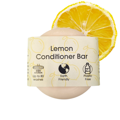 Lemon Solid Conditioner Bar | Natural Hair Conditioner for All Hair Types | Vegan, Plastic-Free Hair Care-1