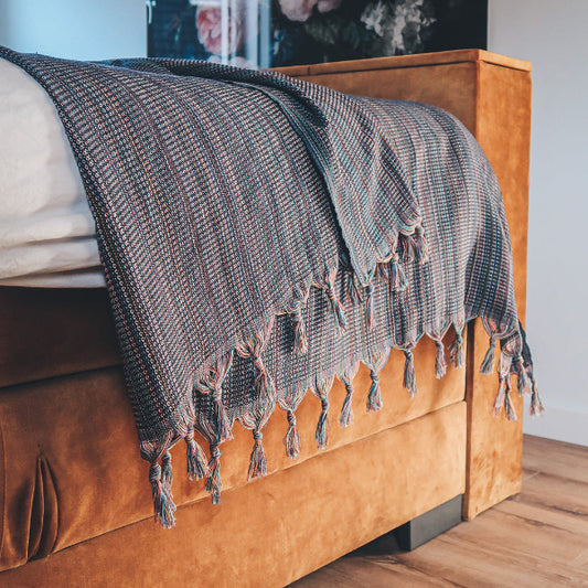 MADEATHAND Tagesdecke Bunt Baumwolle 200x240cm - moodbild