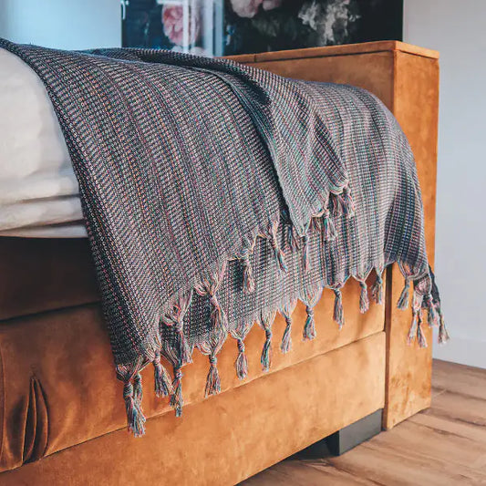 MADEATHAND Tagesdecke Bunt Baumwolle 200x240cm - moodbild