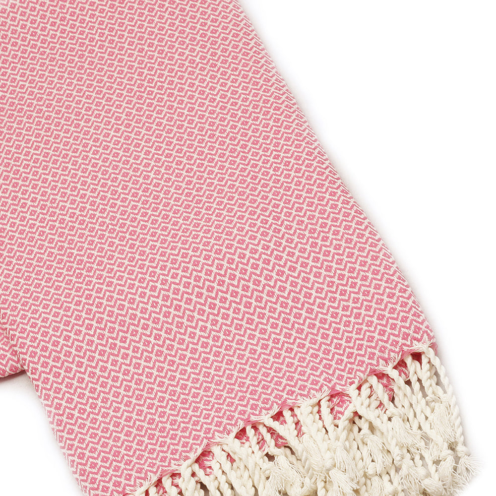 MADEATHAND Türkisches Hamamtuch "KRISTALL" 100x180cm - Fuchsia