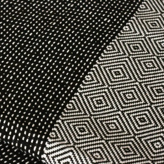 MADEATHAND TUVAL Tagesdecke schwarz-weiss 200 x 240 cm