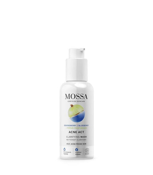 MOSSA ACNE ACT klärende Reinigung entfernt Unreinheiten 150 ml