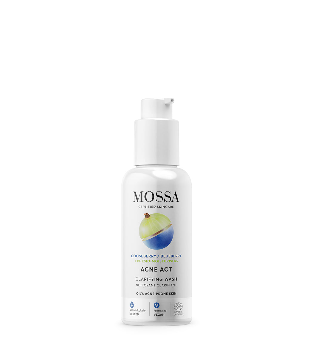 MOSSA ACNE ACT klärende Reinigung entfernt Unreinheiten 150 ml