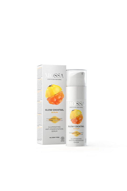 MOSSA GLOW COCKTAIL Anti-Pigmentierungsserum hellt Haut auf & gleicht Hautton aus 30 ml