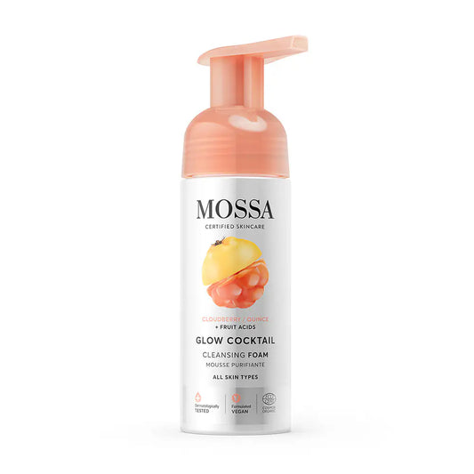 MOSSA GLOW COCKTAIL Reinigungsschaum für strahlenden Teint 150 ml
