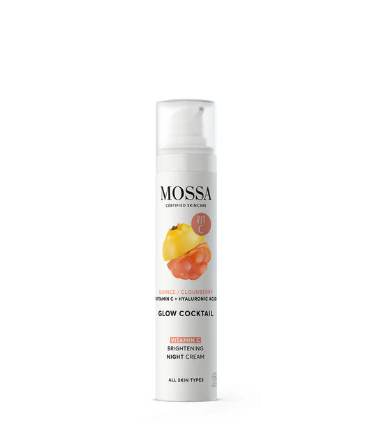 MOSSA GLOW COCKTAIL Vitamin C Nachtcreme Vitamin C Gesichtscreme für strahlende Haut 50 ml