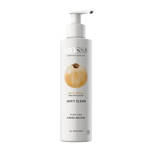 MOSSA JUICY CLEAN Reinigendes Creme Mousse Gesichtsreinigung mit AHA-Fruchtsäuren 150 ml