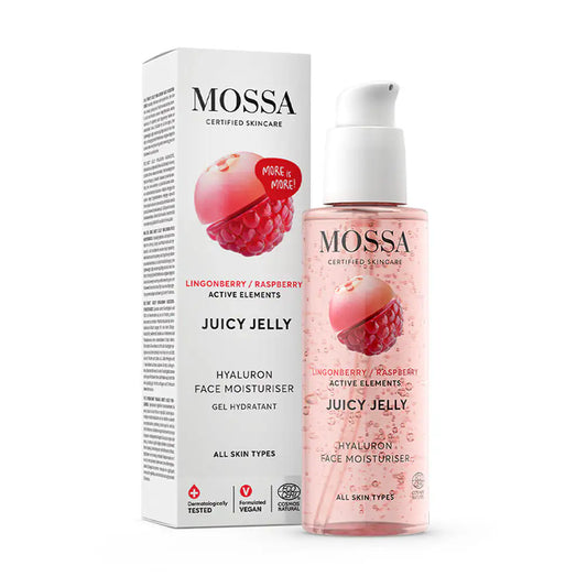 MOSSA JUICY JELLY Feuchtigkeitsspendendes Hyaluronsäure Gel intensive Feuchtigkeit für die Haut 100 ml