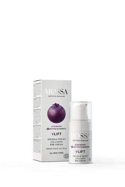 MOSSA V-LIFT Anti-Falten Kollagen Augencreme gegen Falten & für straffe Haut 15 ml